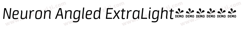 Neuron Angled ExtraLight字体转换